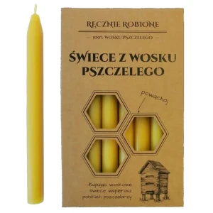 Świece intencyjne 100% wosku pszczelego [7 szt. w pudełku]