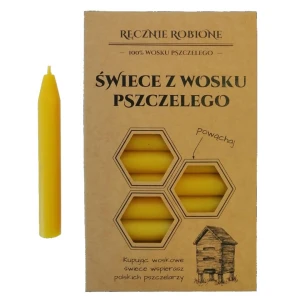 Świeczki intencyjne małe - 100% wosk pszczeli [12 szt. w pudełku]