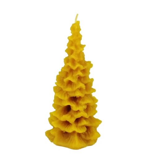 Choinka 8cm - świeczka z wosku pszczelego