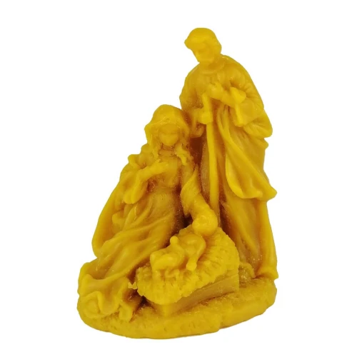 Święta Rodzina - figurka z wosku pszczelego
